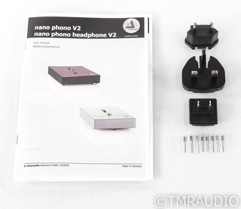 Clearaudio Nano V2 Phono Preamplifier; Black w/ Headphone (Open Box / Warranty)
