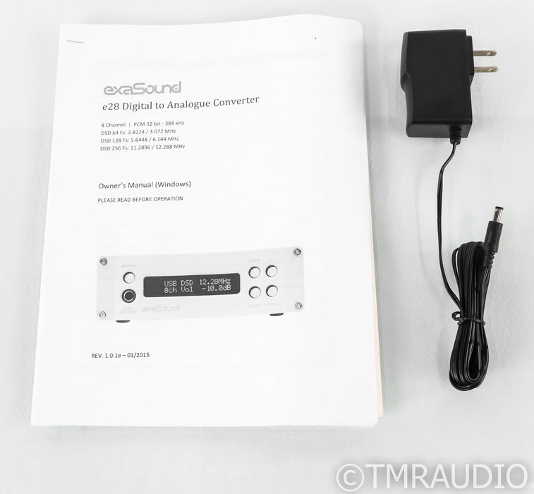 exaSound E28 Mk II DAC; E-28; D/A Converter; USB; Silver (No Remote)
