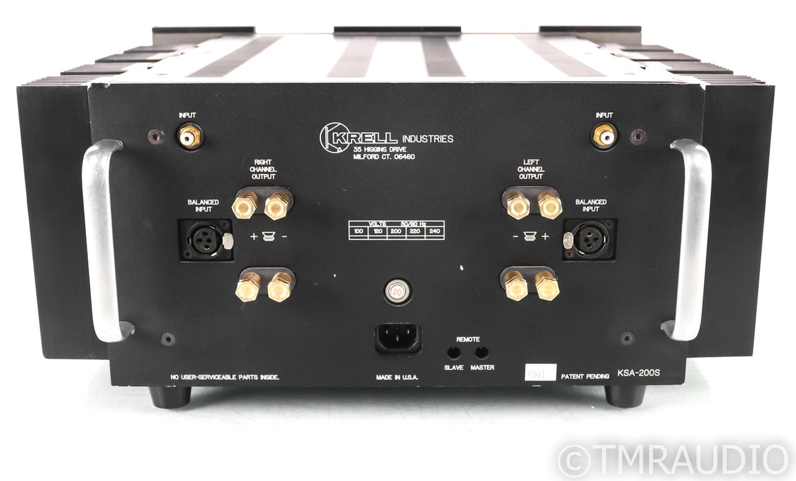 Krell KSA-200S Stereo Power Amplifier; KSA200S; Black (No remote)