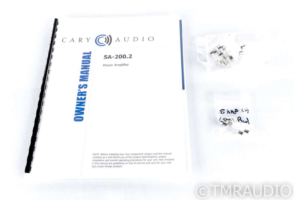 Cary SA-200.2 Stereo Power Amplifier; SA200.2