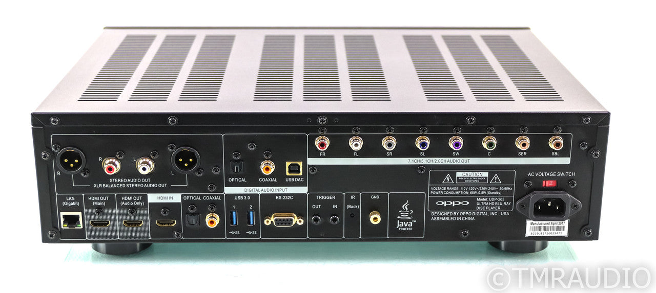 Oppo UDP-205 Universal 4K BluRay Player; UDP205; Remote - Excellent