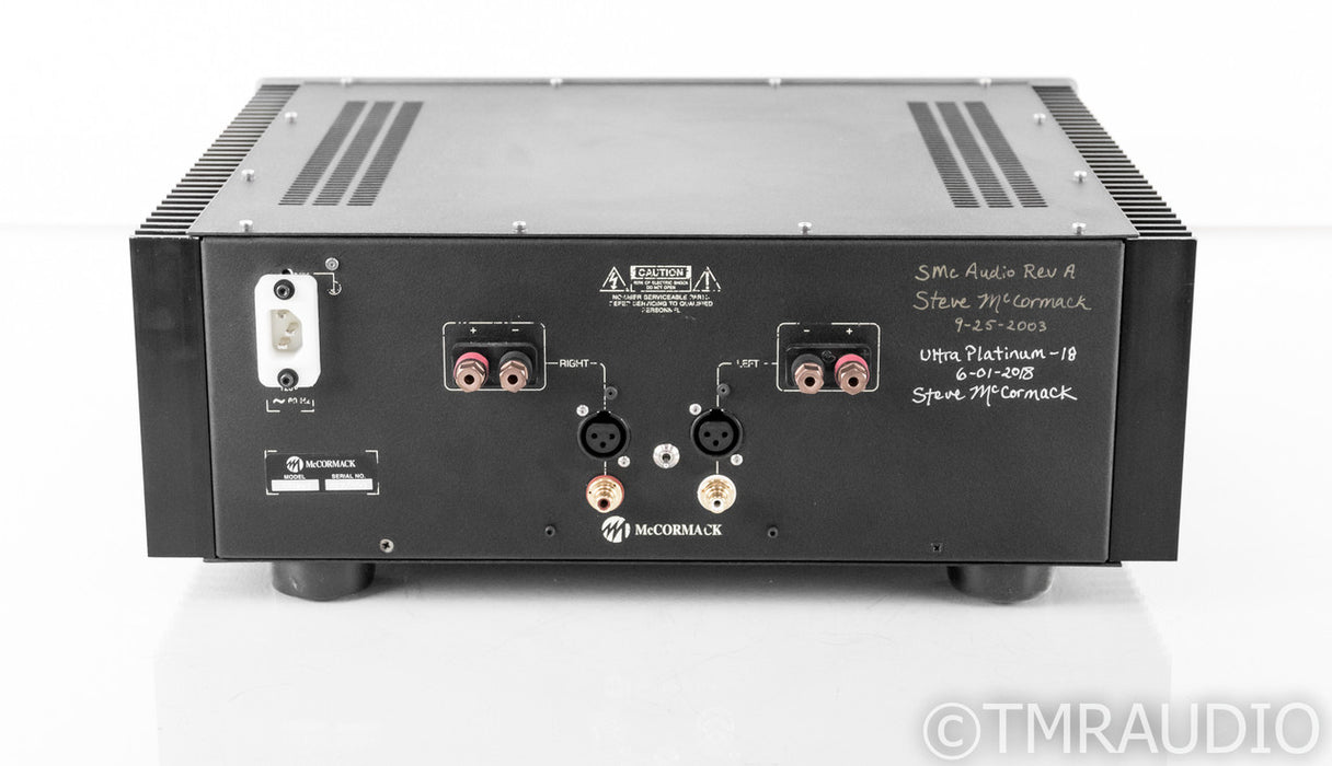 McCormack DNA-225 Stereo Power Amplifier; DNA225; Upgraded by Steve McCormack