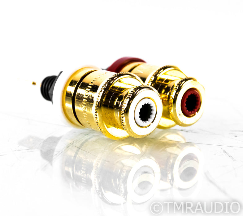WBT 0705 E Gold-Plated Copper Binding Posts; WBT-0705 Cu; Pair (Never Used)
