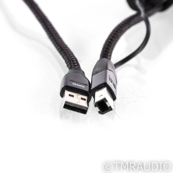 AudioQuest Coffee USB Cable; 0.75m Digital Interconnect; 72v DBS