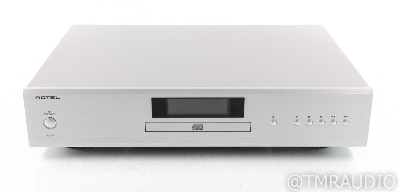 Rotel CD14 CD Player; CD-14; Remote; Silver