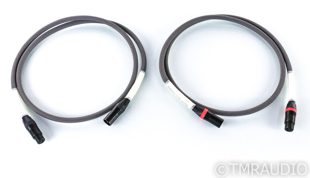 Master Built Audio Standard Series XLR Cables; 1.5m Pair Balanced Interconnects