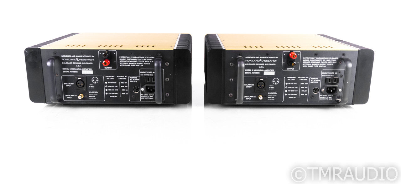 Jeff Rowland Model 3 Mono Power Amplifier