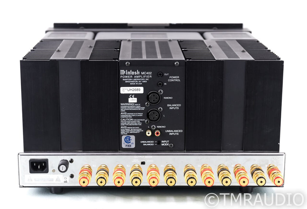 McIntosh MC402 Stereo Power Amplifier; MC-402