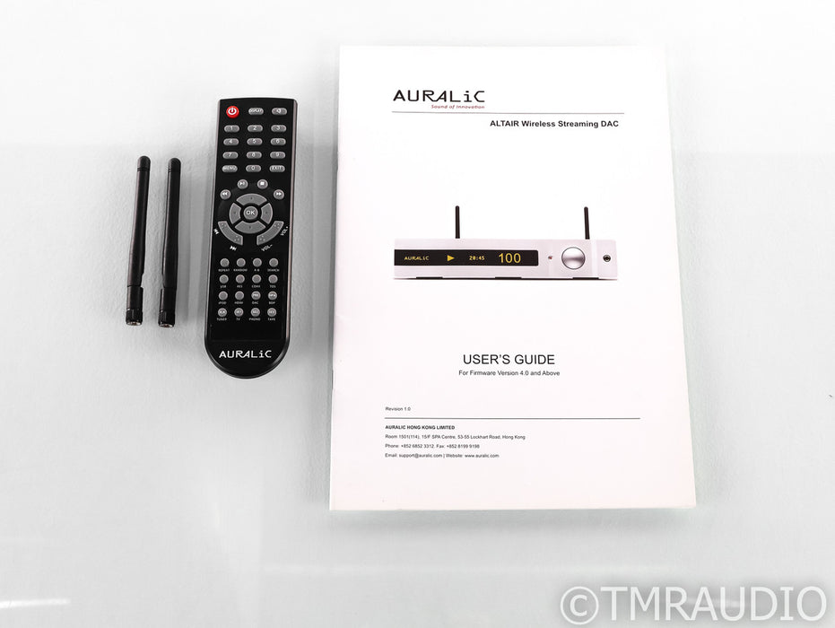 Auralic Altair Network Streamer / DAC; D/A Converter; Bluetooth; WiFi; Remote