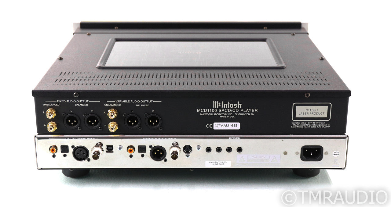 McIntosh MCD1100 SACD / CD Player; MCD-1100; 192kHz USB; Remote