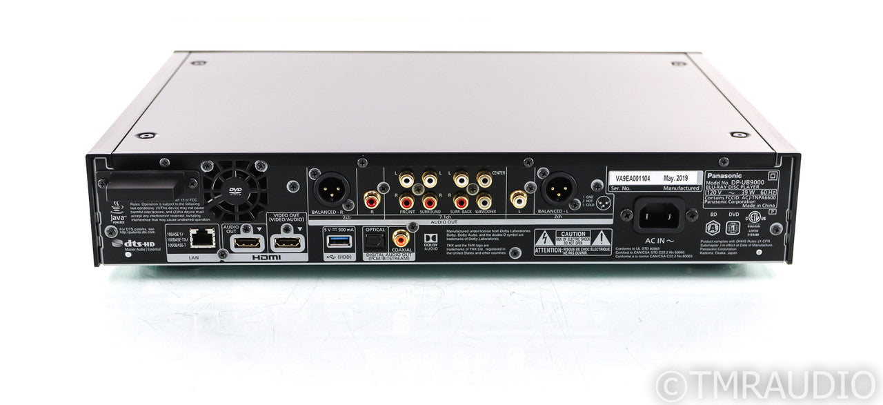Panasonic DP-UB9000 4K Blu-Ray Player; DPUB90000; HDR; Dolby Vision; Remote