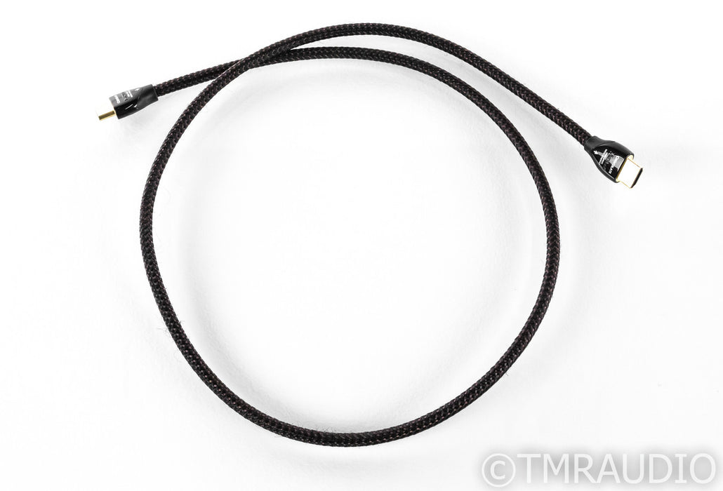 AudioQuest Chocolate HDMI Cable w/ Ethernet; Single 1m Digital Interconnect