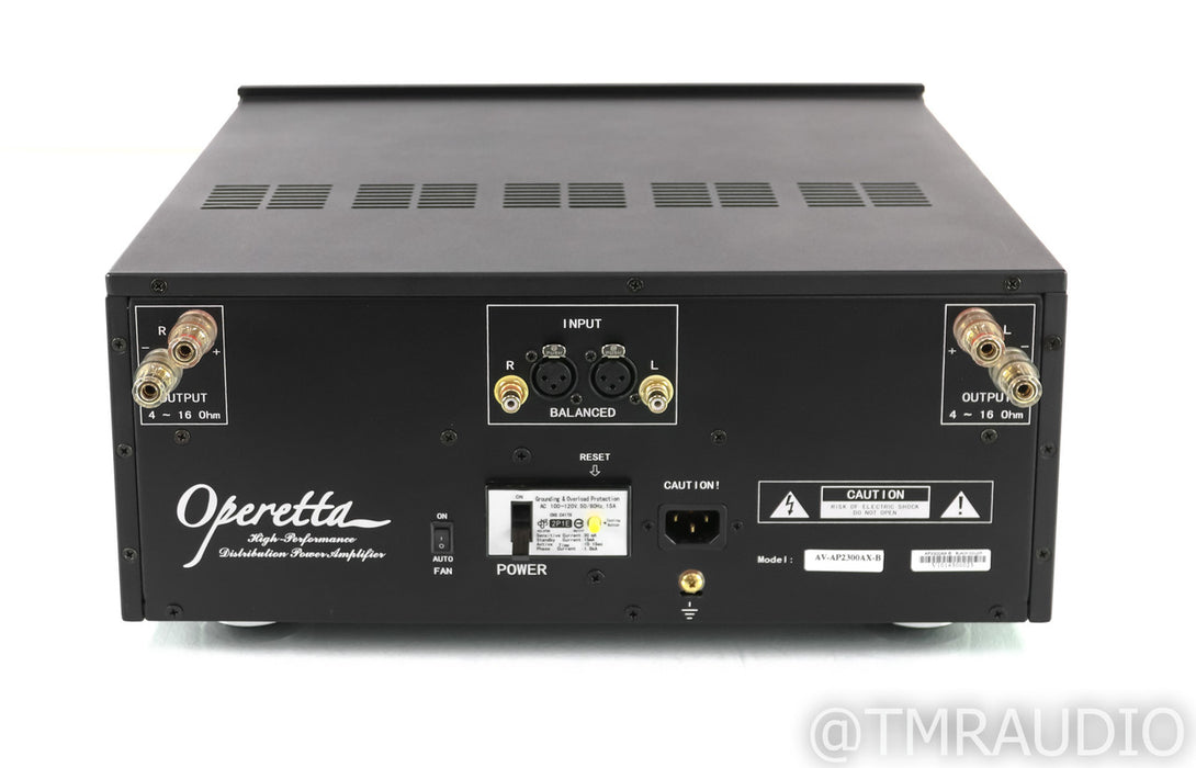 Jaton Operetta AV-AP2300AX Stereo Power Amplifier; AP-2300AX