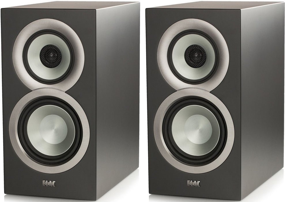 ELAC Uni-Fi BS U5 Slim Bookshelf Speakers; Black Pair (New/Open Box w/ Warranty)