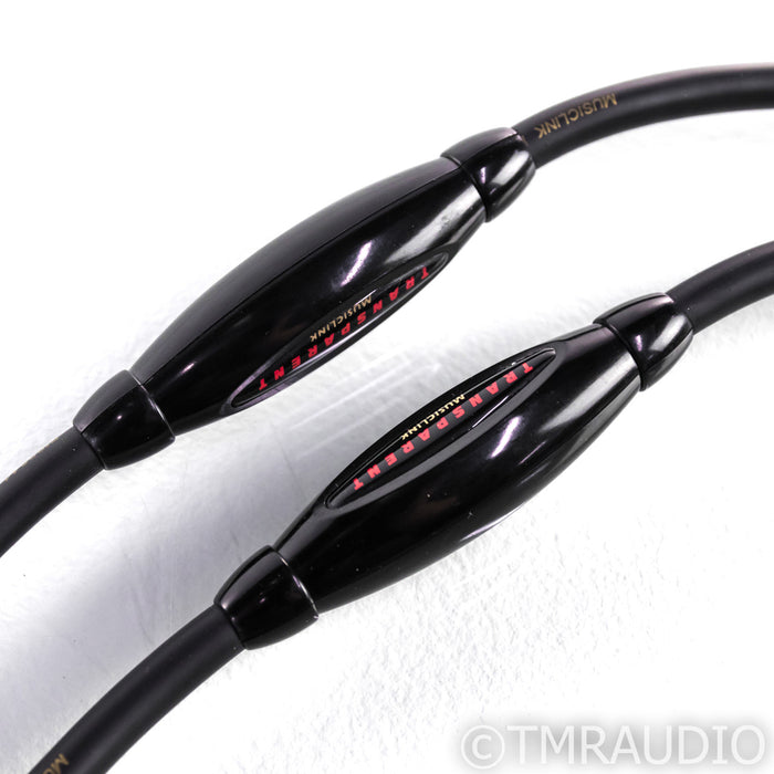 Transparent Audio MusicLink RCA Cables; 1m Pair Interconnects