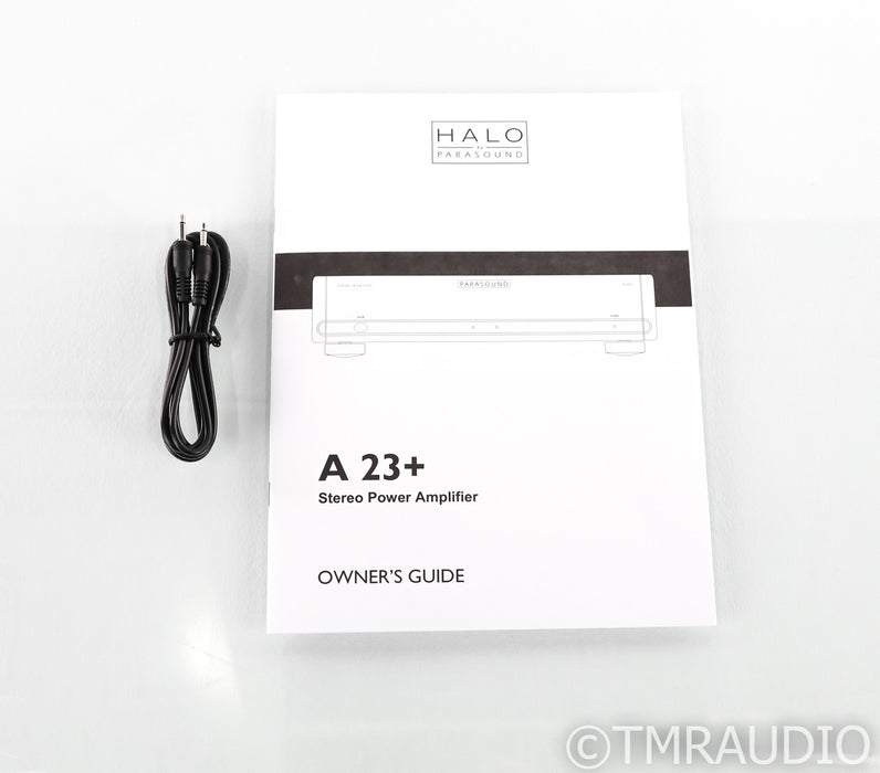 Parasound Halo A 23+ Stereo Power Amplifier; A23+; Black
