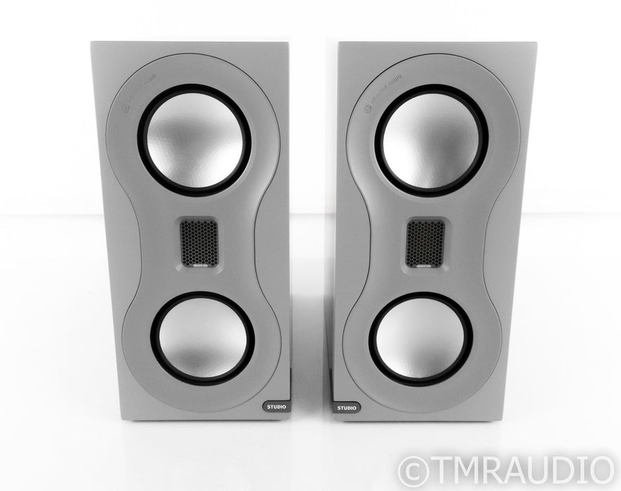 Monitor Audio Studio Bookshelf Speakers; Satin Gray Pair