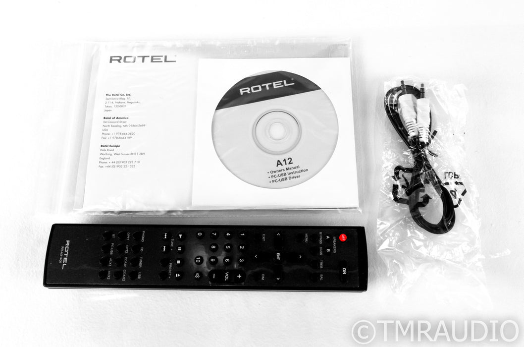 Rotel A12 Stereo Integrated Amplifier; A-12; Remote; Bluetooth