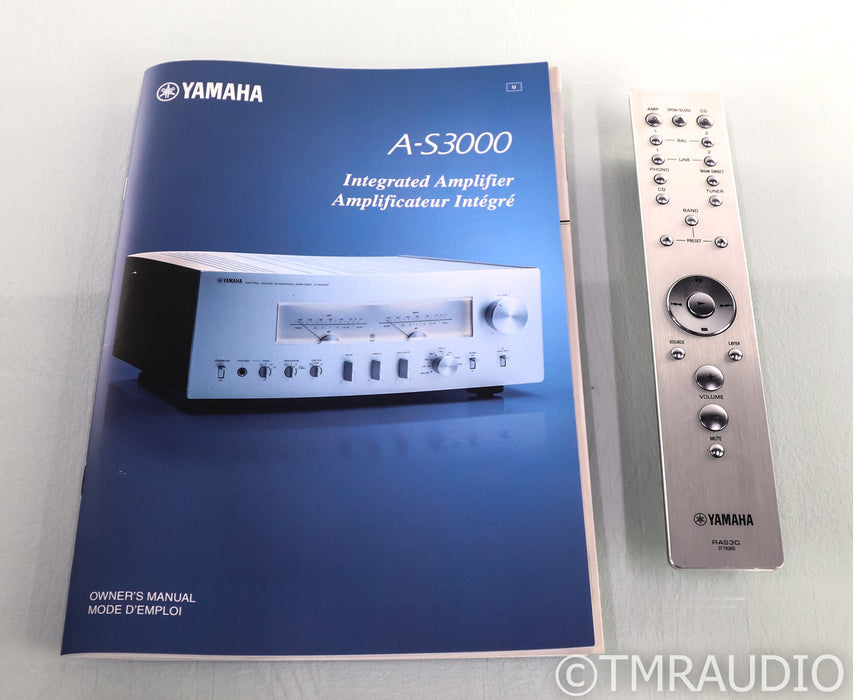 Yamaha A-S3000 Stereo Integrated Amplifier; MM / MC Phono; Black (Refurbished)