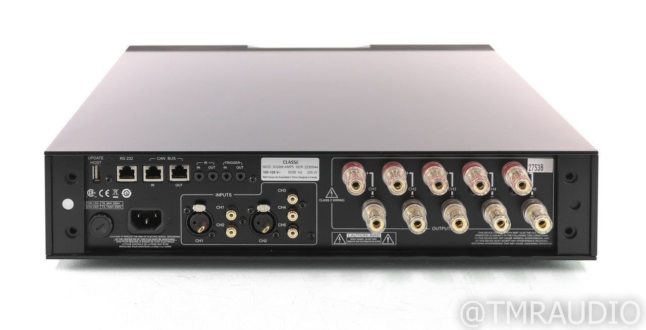 Classe Sigma AMP5 5 Channel Power Amplifier; Amp-5