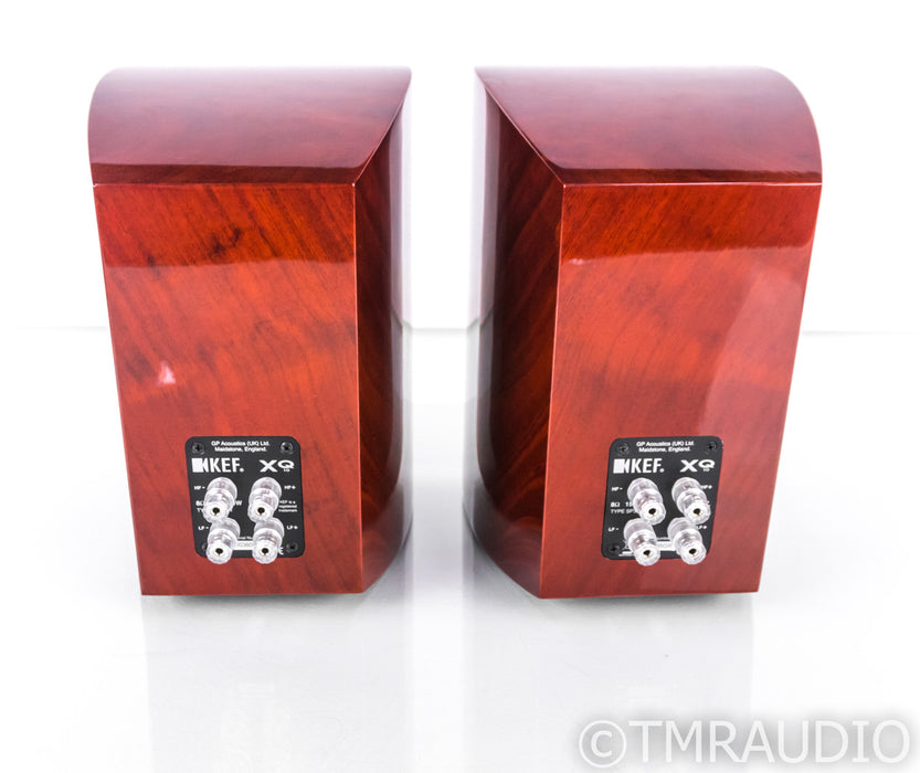 KEF XQ10 Bookshelf Speakers; Khaya Mahogany Pair