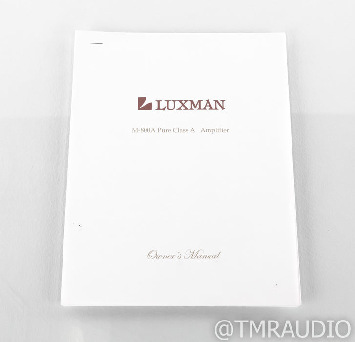 Luxman M-600A Stereo Power Amplifier; M600A