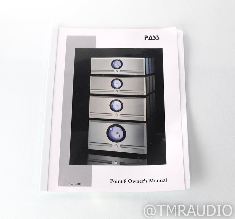 Pass Labs X250.8 Stereo Power Amplifier; X-250.8