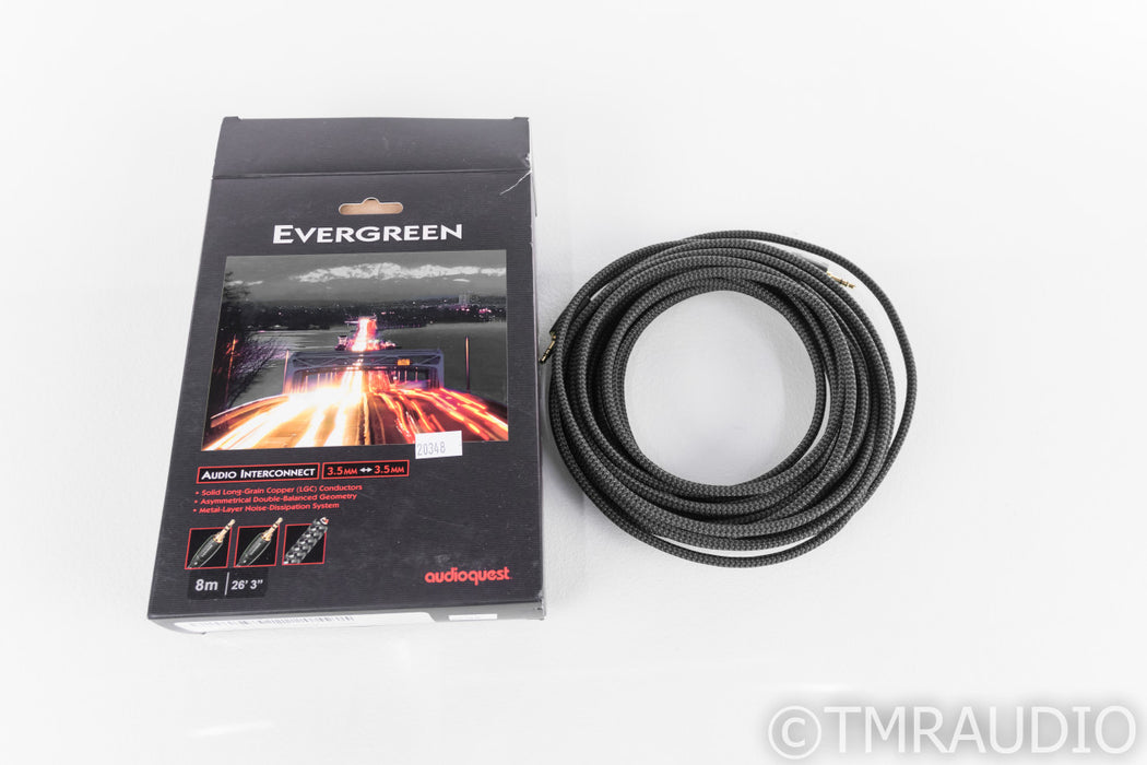 AudioQuest Evergreen 3.5mm Cable; Single 8m Interconnect