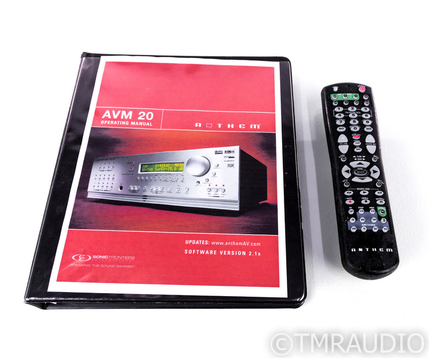 Anthem AVM20 7.1 Channel Home Theater Processor; AVM-20