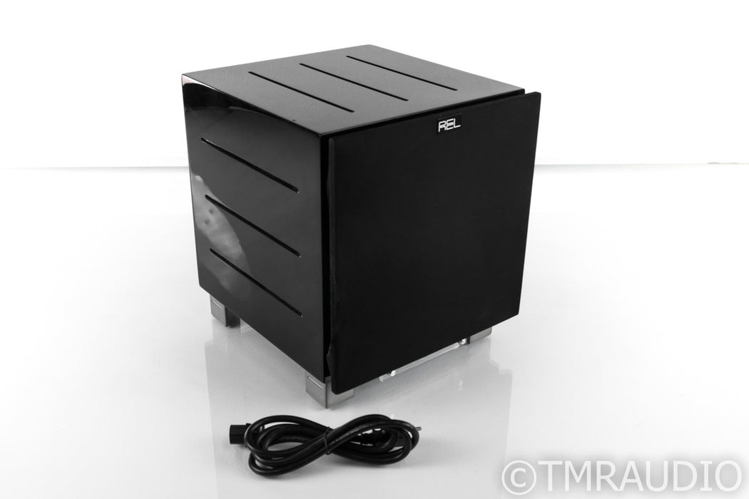 REL Acoustics R-305 10" Powered Subwoofer; Gloss Black; R305