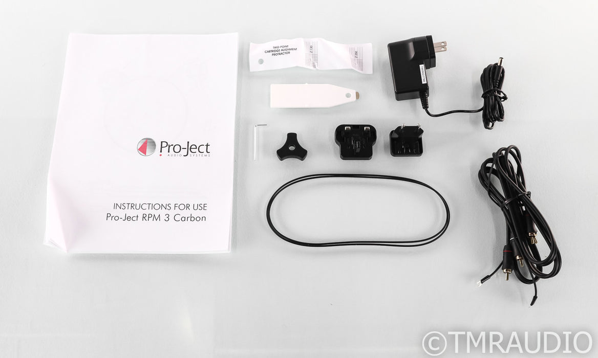 Pro-ject RPM 3 Carbon Turntable; RM3; White (No Cartridge)