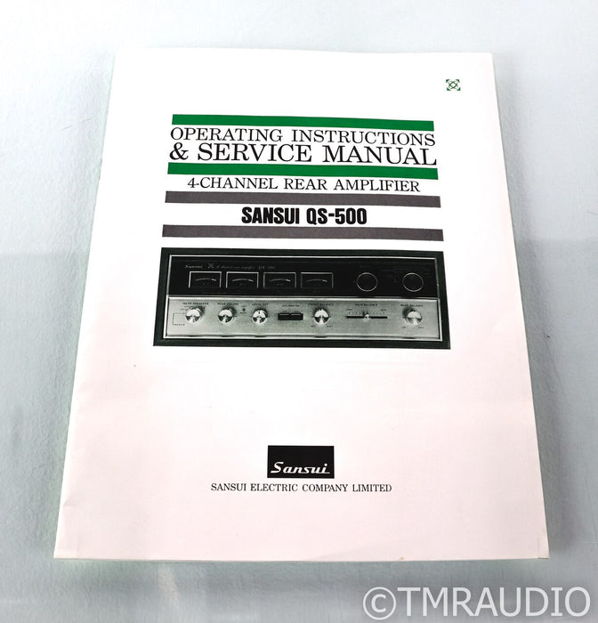Sansui QS-500 Vintage 4 Channel Rear Amplifier; Quadrophonic; MINT w/ Box