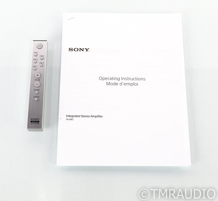 Sony TA-A1ES Stereo Integrated Amplifier; TAA1ES; Silver; Remote