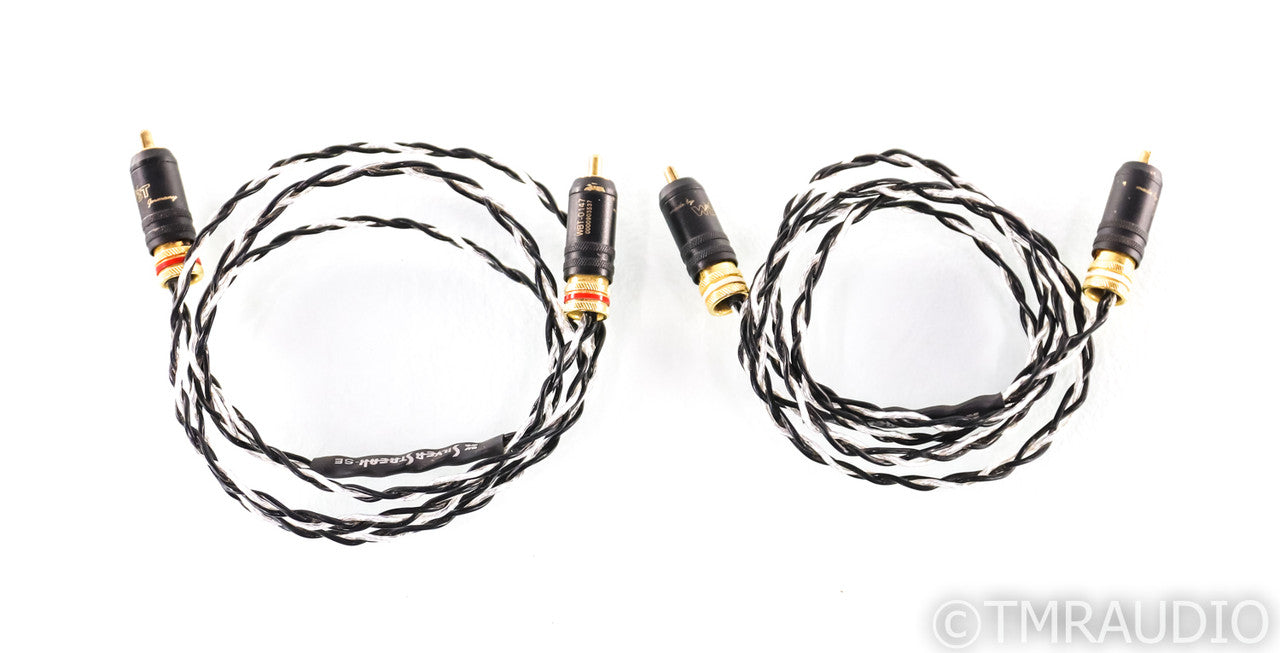 Kimber Kable Silver Streak RCA Cables; 1m Pair Interconnects; WBT-0147