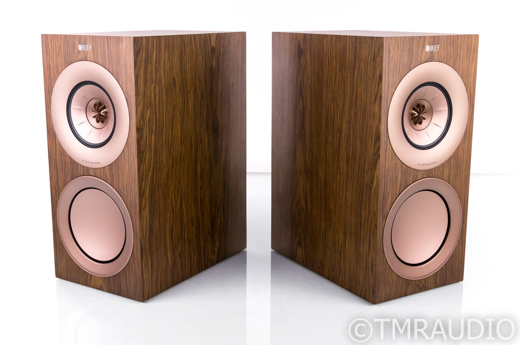 KEF R3 Bookshelf Speakers; Walnut Pair; R-3