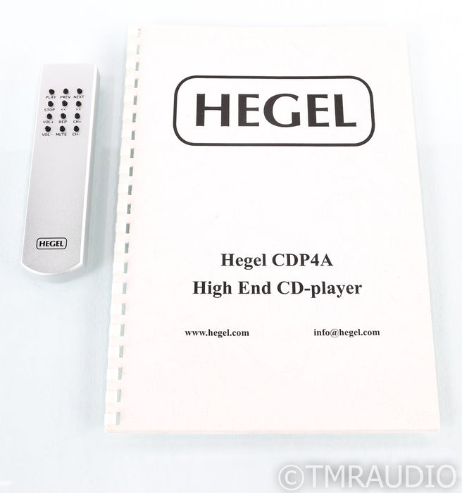 Hegel CDP4A MK2 CD Player; CDP4AMKII; Remote; Silver