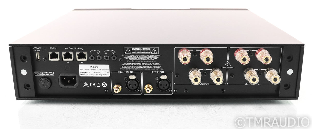 Classe Sigma AMP2S Stereo Power Amplifier; AMP-2; Black