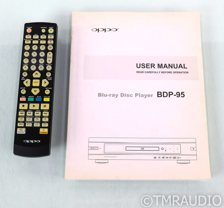 Oppo BDP-95 Universal Blu-Ray Player; BDP95; 3D; Remote; Black