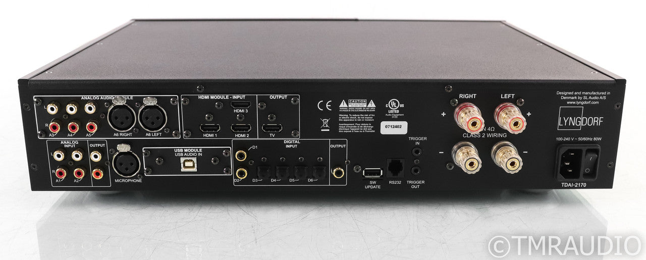 Lyngdorf TDAI-2170 Stereo Integrated Amplifier; Black; Remote
