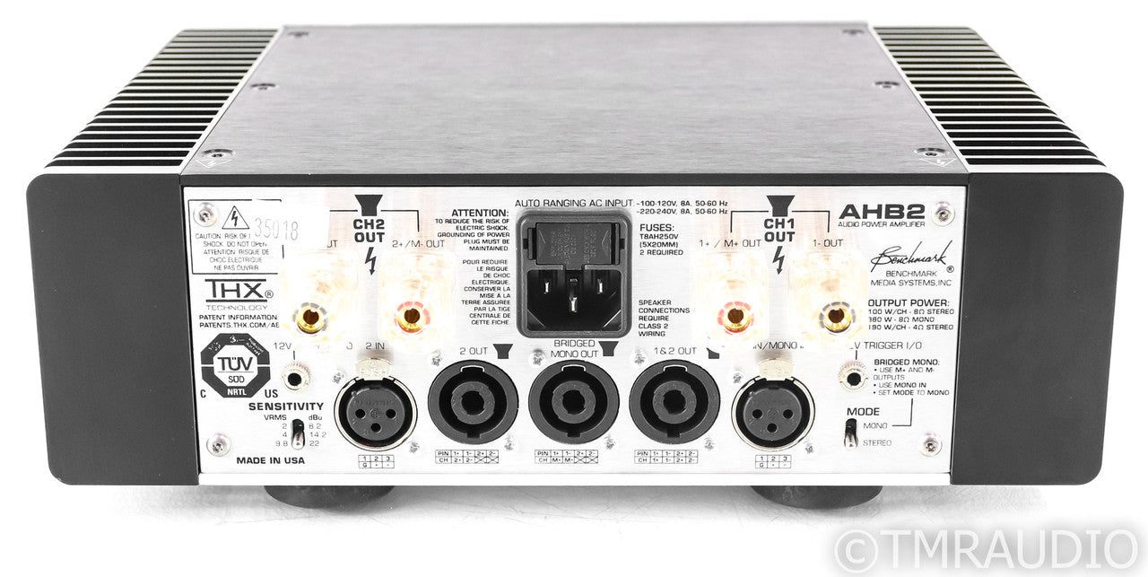 Benchmark AHB2 Stereo Power Amplifier; AHB-2; Silver (1/1)