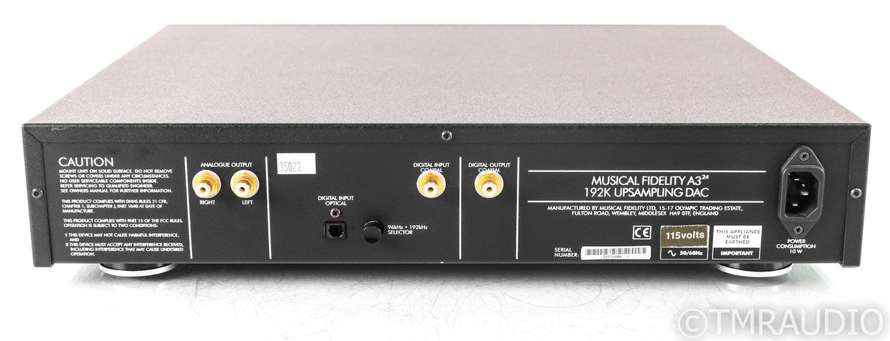 Musical Fidelity A324 Upsampling DAC; A3-24; Silver; D/A Converter