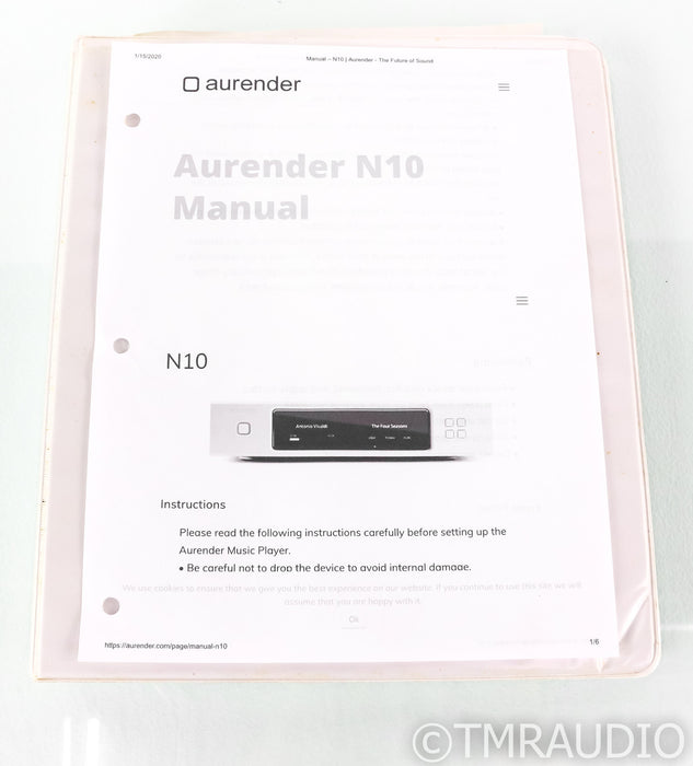 Aurender N10 Network Server / Streamer