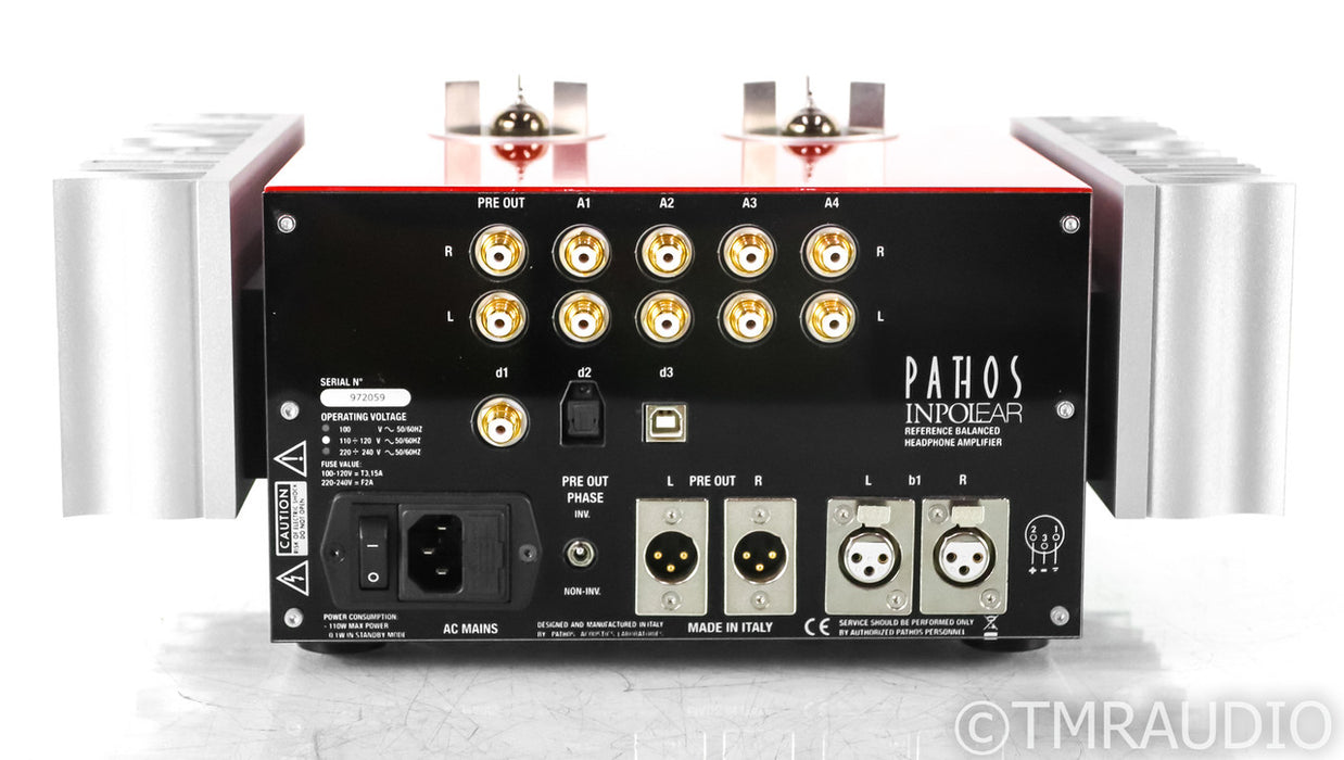 Pathos InPol Ear Tube Headphone Amplifier; Lacquered Red