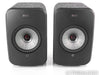 KEF LSX Wireless Powered Bookshelf Speakers; Black & Fabric Pair