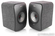 KEF LSX Wireless Powered Bookshelf Speakers; Black & Fabric Pair