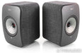 KEF LSX Wireless Powered Bookshelf Speakers; Black & Fabric Pair