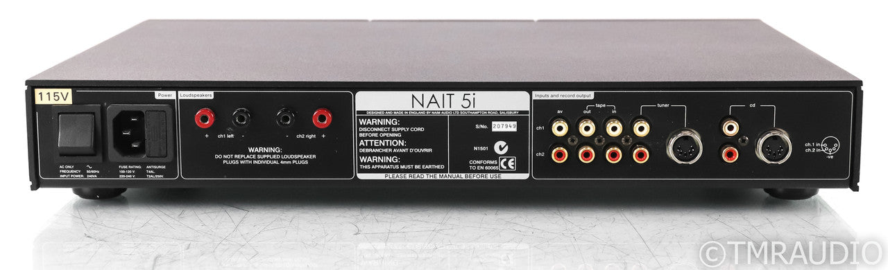 Naim Nait 5i Stereo Integrated Amplifier; Remote; Black