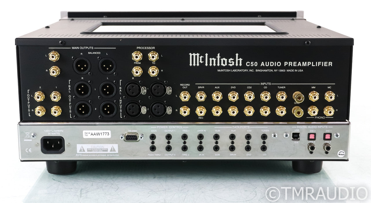 McIntosh C50 Stereo Preamplifier / DAC; C-50; Remote; MM / MC Phono
