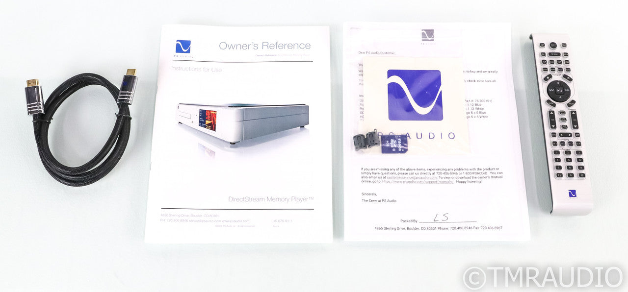 PS Audio DirectStream Memory Player SACD / CD Transport; DMP; Silver (Used)