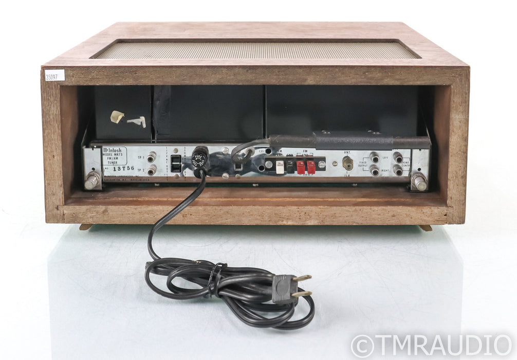 McIntosh MR73 Vintage Stereo Tuner; MR-73; Walnut Cabinet; MR-73; Walnut Cabinet